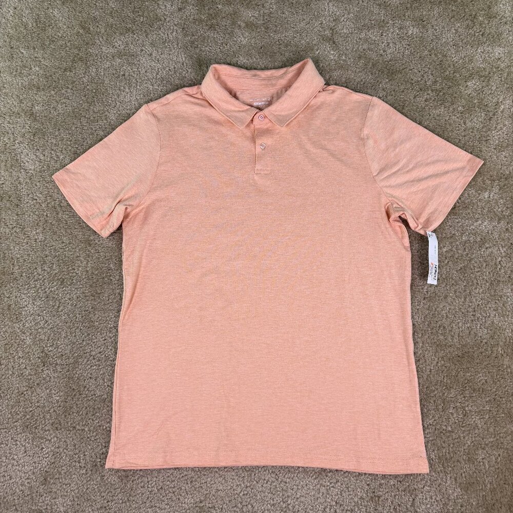 Member's Mark Boys Favorite Short Sleeve Soft Polo Orange Size XL NWT E912